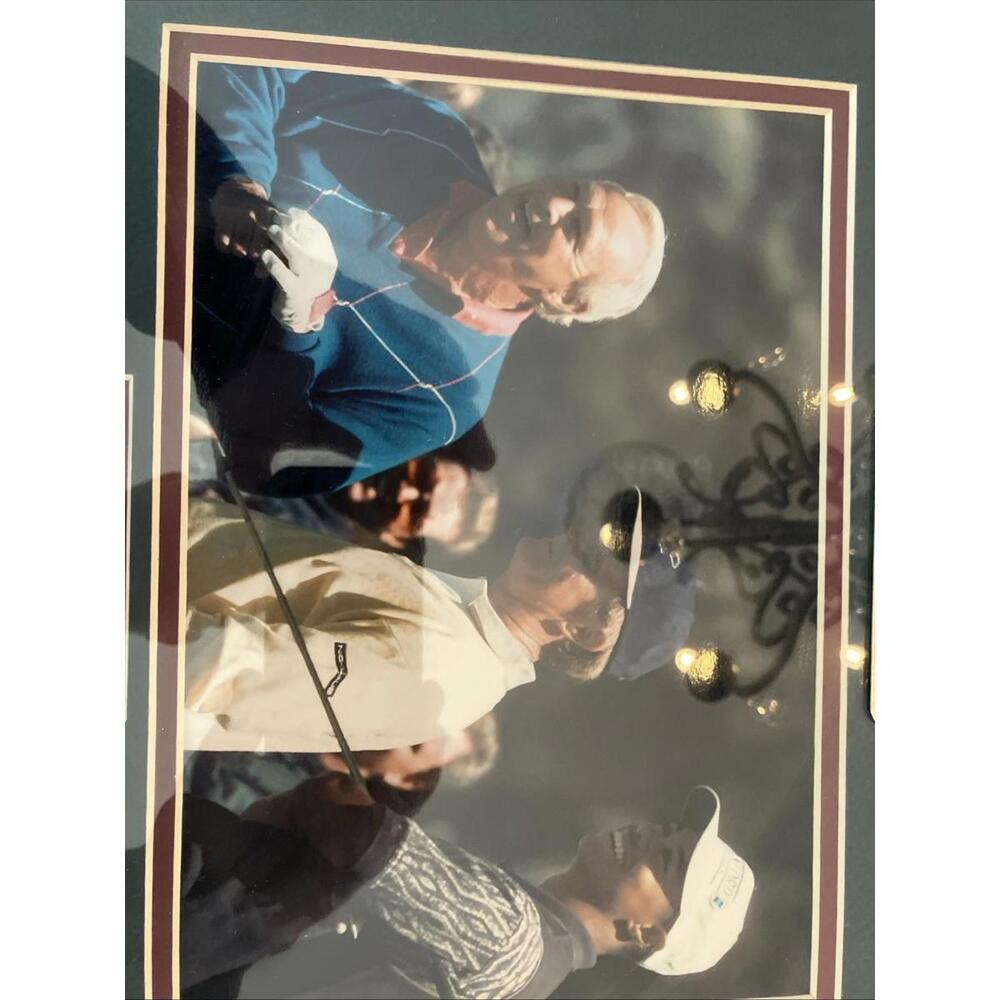 PGA Masters Augusta 1996 Framed Photo w/ Arnold Palmer Jack Nicklaus Tiger Woods - Picture 6 of 10